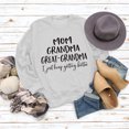 thumbnail image 6 of Mom Grandma Great Letters Sweatshirt Women Crewneck Long Sleeve Casual Loose Pullover Top Mothers Day T-Shirt, 6 of 9