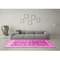 thumbnail image 3 of Ahgly Company Indoor Rectangle Oriental Pink Traditional Area Rugs, 7' x 9', 3 of 4