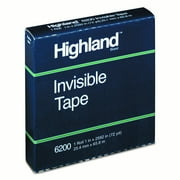 Highland Invisible Permanent Mending Tape 1" x 2592" 3" Core 620025921