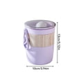thumbnail image 3 of Naiovety Taza de desayuno de 620ml, botella impermeable, contenedor de agua reutilizable, tapa de sellado, tazas para microondas a prueba de fugas, Mostrada Púrpura 620ml Naiovety HA080715-02, 3 of 6