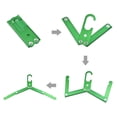 thumbnail image 4 of Colgador de ropa Zulema Plegable de aluminio Verde Perchas de Abrigo Plegables, 4 of 7