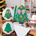 thumbnail image 4 of VINTS Christmas Tree Piñata 4-piece set,Christmas Decor Supply Green Tree Design with Blindfold,Stick and Confetti for Kids Festival Party Decor(12.6"×15.9×3.1"), 4 of 8