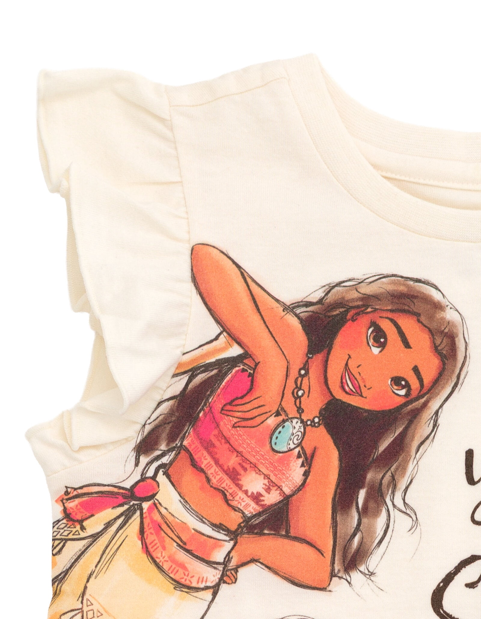 Disney Princess Moana Rapunzel Belle Tank Top and Satin Skirt Outfit Set Toddler to Big Kid