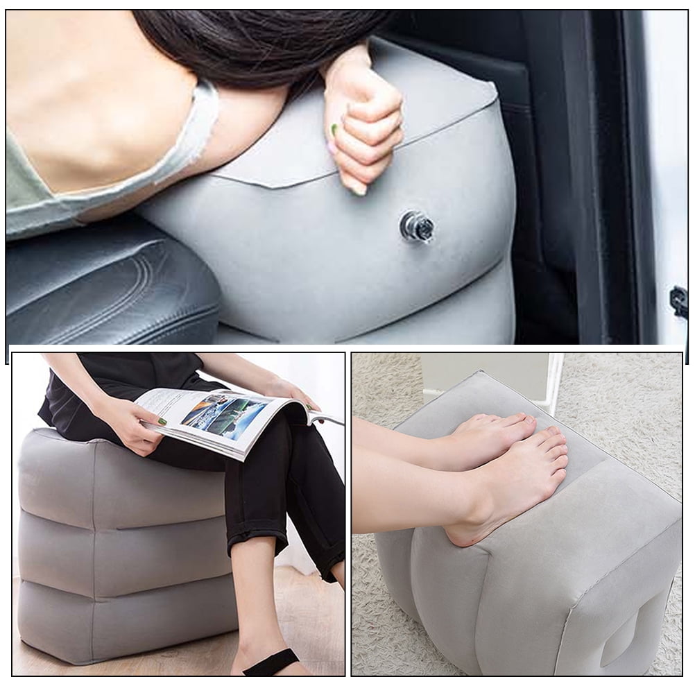 inflatable travel footrest pillow