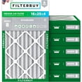 thumbnail image 1 of Filterbuy 16x25x4 MERV 8 (MPR 600) Dust Defense, Pleated HVAC AC Furnace Air Filters (6-Pack), 1 of 8