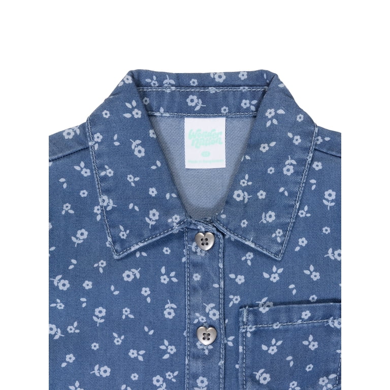 Wonder Nation Toddler Girl Denim Shirt Dress photo 2