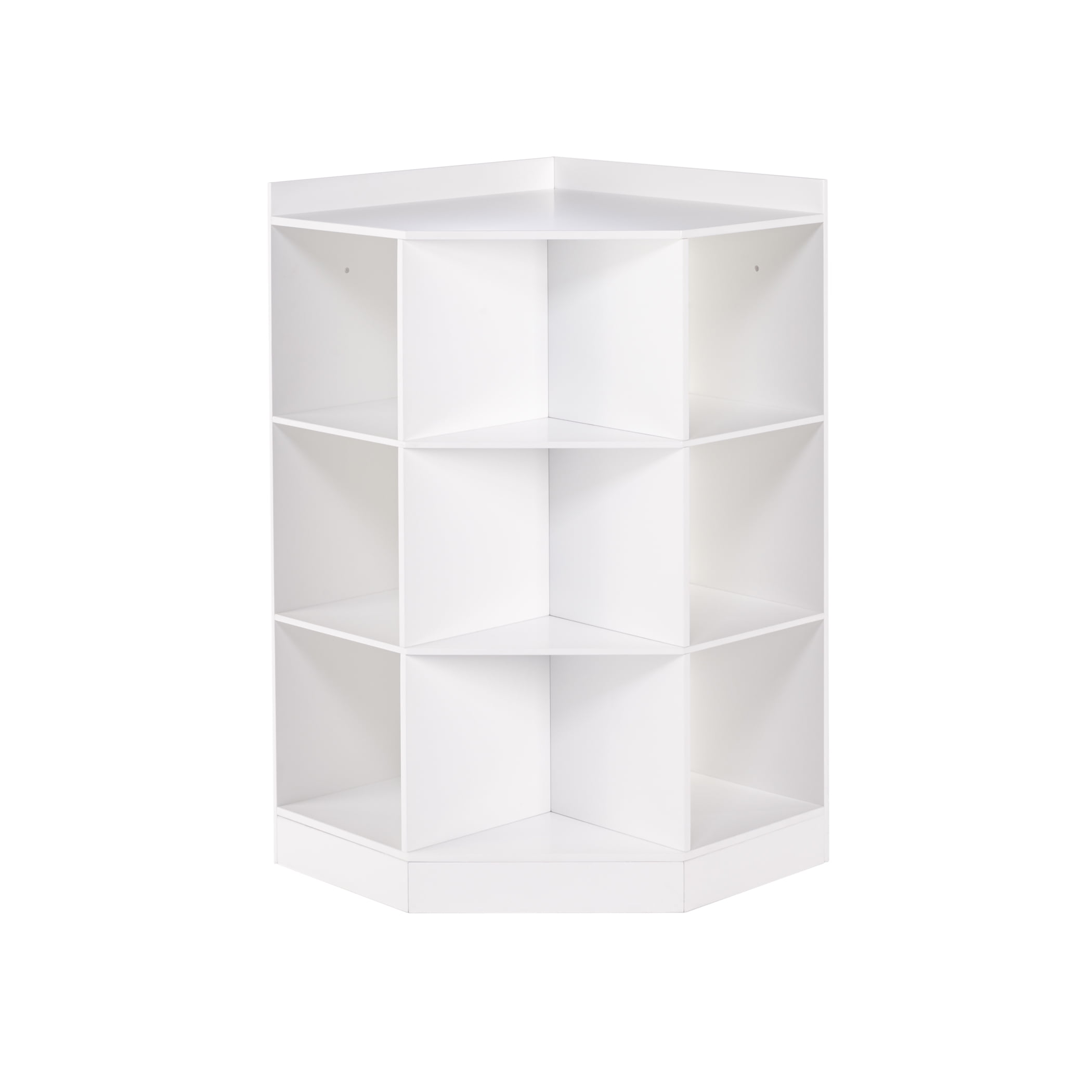 Real Living White 6-Cubby Corner Cube Organizer
