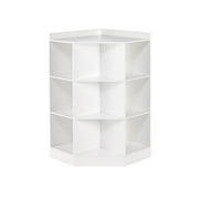 RiverRidge Kids Corner Playroom Cabinet with 6 Toy Storage Cubbies and 3 Shelves - White