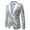 Silver, variant on Rrunsv Men Blazers Classic Fit Blazer for Men Men's Fashion Solid Color Casual Blazer Coat Purple,L