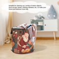 thumbnail image 6 of 50L Extra Large Popup Hamper Collapsible Laundry Basket With Zippered Lid 15.7x18.5in Santa Claus and The Gilr, 6 of 7