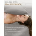 thumbnail image 5 of THXSILK Silk Pillowcase, 22 Momme Silk Pillow Cover for Hair and Skin, Both Side 100% Mulberry Silk Bed Pillowcase with Hidden Zipper, Hypoallergenic, Soft, Breathable, 5 of 7