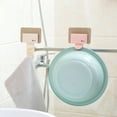 thumbnail image 2 of Maoww Wall Mounted Washing Basin Organizer Holder Self-adhesive Pot Hanger Bathroom Storage Rack, 2 of 9