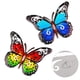 thumbnail image 5 of Billuyoard Mariposas ingeniosas de metal disponibles para interiores y exteriores para decoración colgante de micropaisaje de jardín Decoración del hogar azul, 5 of 6