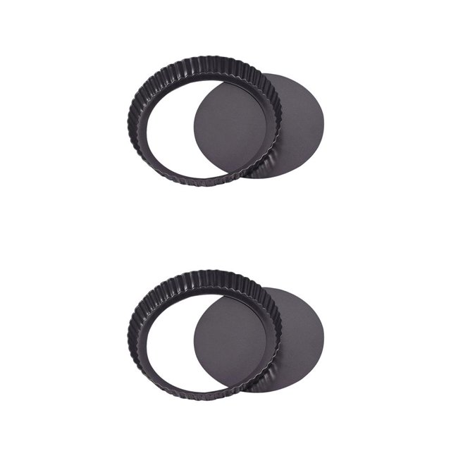 Molde para Tarta Fondo Extraíble Antiadherente Acero al Carbono 5 pulgadas 2Conjunto Toystoory
