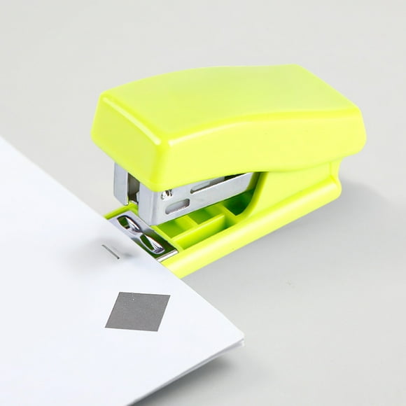 ICQOVD Cartoonoon Stapler Set of Elementary School Students Cute Mini Stapler Bookbinding Daily Stapler General