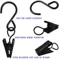 thumbnail image 5 of 50 Pack Stainless Steel Curtain Clips with S-Hooks, Black, 5 of 5