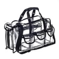 thumbnail image 1 of Professional Clear PVC Makeup Kits Organizer Make Set up Bag MUA Carry All Artist, 1 of 5