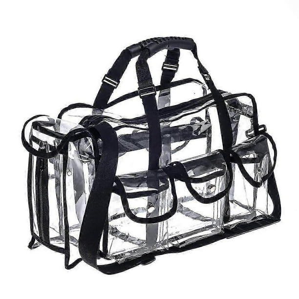 Professional Clear PVC Makeup Kits Organizer Make Set up Bag MUA Carry All Artist