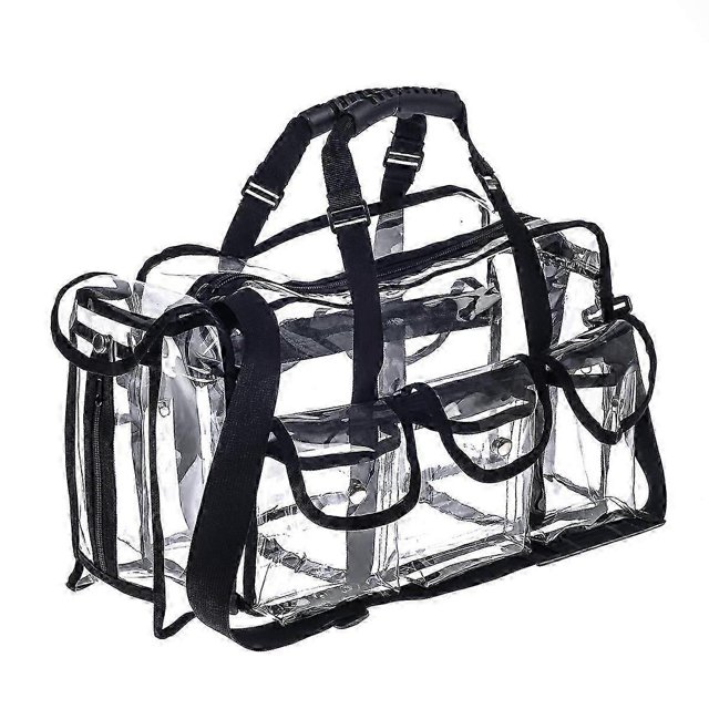 Professional Clear PVC Makeup Kits Organizer Make Set up Bag MUA Carry All Artist