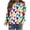 Multicolor, variant on IROINNID Women's Long Sleeve Sweatshirt Round Neck Mid-Length Print Loose Shirts Valentine's Day Sweatshirt Tunic Tops, Blue