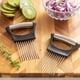 thumbnail image 2 of Stainless Steel Onion Fork - Stainless Steel Onion Knife, Slicer for Cutting Meat, Vegetables, Fruits, etc. - Stainless Steel Kitchen Utensil, 2 of 5