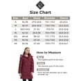 thumbnail image 5 of Wantdo Women's Winter Coat Quilted Winter Jacket Windproof Puffer Parka Coat Wine Red M, 5 of 13