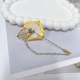 thumbnail image 6 of Fashion Men Rose Flower Lapel Stick Brooch Pin Satin Tassel Chain Dangling Handmade Boutonniere Pins for Suit Collar Men’s Wedding Groom Groomsman Floral Tuxedo Corsage Accessory Husband Father, 6 of 6