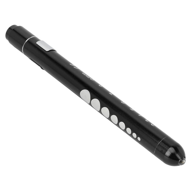 Linterta LED DE LUZ DE LÁPIZ Médica Para Enfermeras Con De Regla De Escala De Calibre De Calibre De Pupila Y Contactos De Batería Invertidos Para Uso Clínico