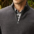 thumbnail image 4 of Flag & Anthem Men's Henryville 1/4 Zip Pullover Sweater, Charcoal Heather, Medium, 4 of 4