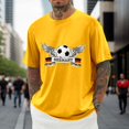 thumbnail image 2 of Playeras Deportivas Para Hombre, Camiseta De Fútbol Alemán Con Gráfico De Talla Grande, Camiseta Estampada De Manga Corta De Color Liso, 2 of 5