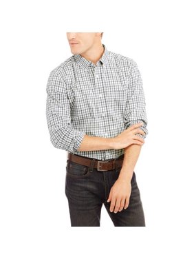 Men's Big and Tall Wrinkle Resistant Long Sleeve Poplin Shirt