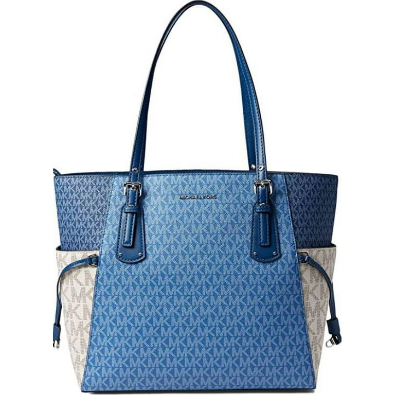 Michael Kors Womens Voyager East/West Tote Heritage Blue Multi  30S0SV6T4V-494 One Size 