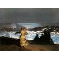 thumbnail image 2 of Homer, Winslow 18x14 Gold Ornate Wood Framed with Double Matting Museum Art Print Titled - A Summer Night, 2 of 4