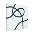thumbnail image 4 of Canvas Wall Art - Line and Brush 'Single Wanderings 2' Wall Art for Living Room, Bedroom, or Office Décor by Trademark Fine Art - 14 x 14 Inches, 4 of 4