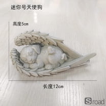 Personalized Dog Memorial Stone - Hand-Painted Resin Angel Statue For Outdoor Garden Pet Loss Remembrance, Sympathy Gift