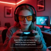 Fit Over Blue Light Blocking Glasses for Women Men Fitover Computer TV Gaming AR Coatings Lens Improve Sleep