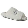thumbnail image 2 of Dearfoams Womens Louise Embroidered Mom Slide Slipper Gift Set with Scrunchie, 2 of 6