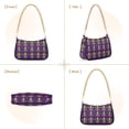 thumbnail image 7 of FORMRS Womens Shoulder Bag with Chain Strap Clutch Purse Cute Tote Handbag, Gold and Green Floral Pattern, 7 of 7