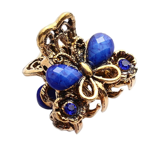 Mujeres Regalos vintage Pinzas para el cabello Horquils para el cabello Pinza para el cabello Accesorios para el cabello Azul Macarena Garra del pelo de las mujeres