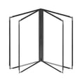 thumbnail image 4 of Menu Holder, Menu Covers, Double Panel Metal Corners Menu Book Holders, Restaurant Menu Covers Book, for Bar Cafe Hotel , 4 Page 8 View, 4 of 9