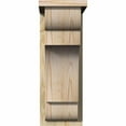 thumbnail image 2 of 8"W x 14"D x 22"H New Brighton Rough Sawn Corbel w/Backplate, Douglas Fir, 2 of 9