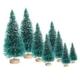 thumbnail image 3 of Toudaret 8Pcs Mini Christmas Trees Bottle Brush Trees with Wood Base, Christmas  Trees for Tabletop Christmas Decor Holiday Winter Decorations, 3 of 5