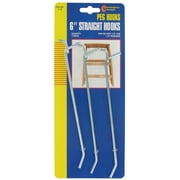 Convenience Concepts SC-76 6 Straight Single Pegboard Hooks 3 Count