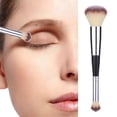 thumbnail image 2 of 2 In 1 Double Sided Cosmetic Brush Soft Easy Makeup Beauty Makeup Tools Foundation Brush, 2 of 6