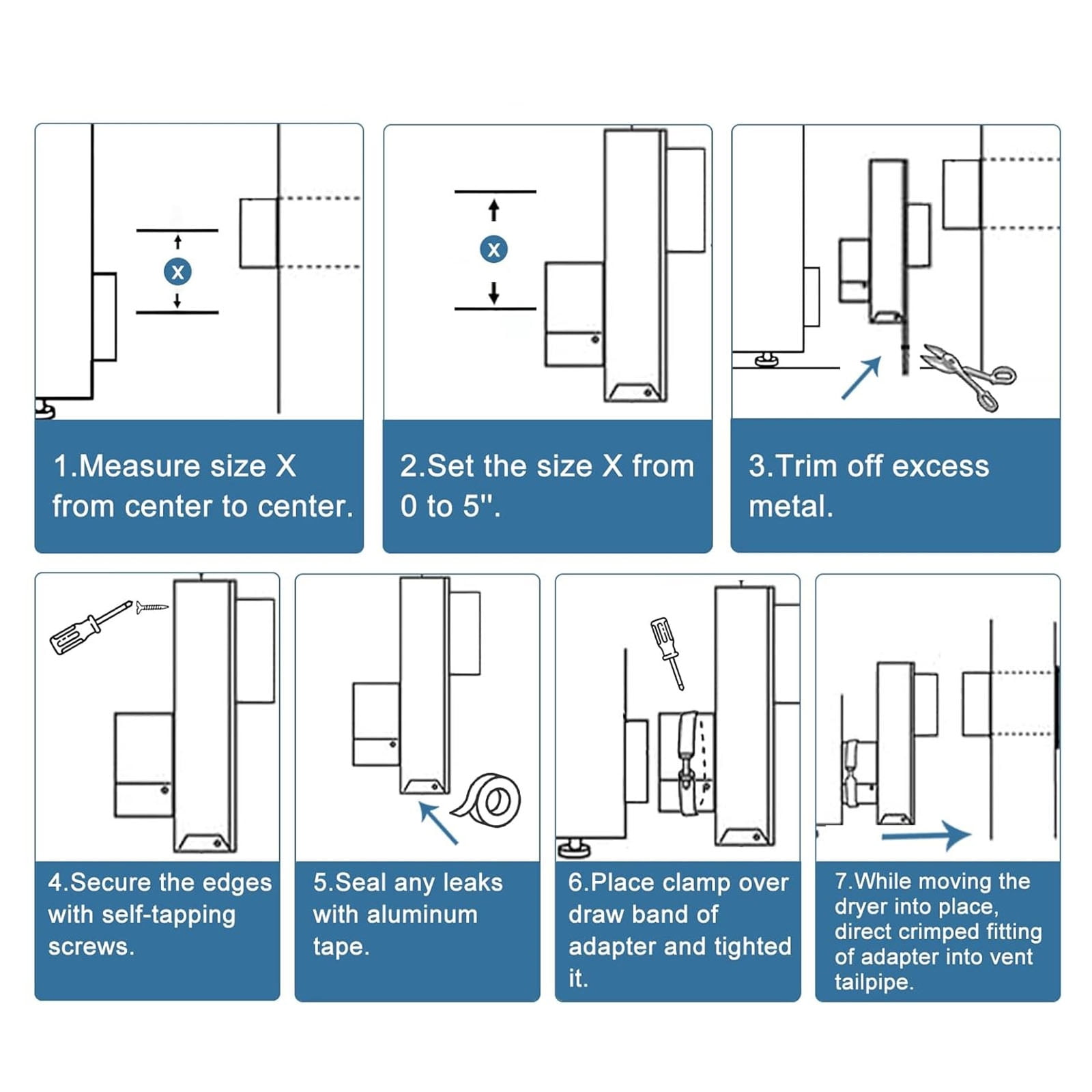 Heat Resistant Dryer Vent Offset Connector Anti Vibrations Design Reduces Risk Lint Accumulation Metal Texture