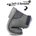 thumbnail image 5 of Mishansha Boys Girls Winter Waterproof Faux Fur Hiker Boots, Sizes 1-13, 5 of 6