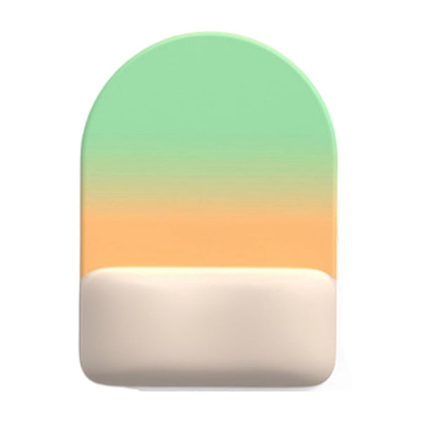 Ergonomic Mousepad Half Round Shape Gradient Color Memory Foam Cushion Slip Proof Base For PC Mouse Pad Wrist Rest Succulent peach and
