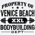 thumbnail image 2 of CafePress - Property Of Venice Beach Bodybuilding Infant Bodys - Baby Light Bodysuit, Size Newborn - 24 Months, 2 of 4