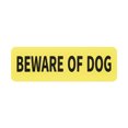 thumbnail image 1 of Uxcell 1 paquete letreros de jardín Cuidado con el perro 3x9 pulgadas letreros de seguridad para perros acrílicos letras negras sobre fondo dorado, 1 of 7