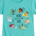 thumbnail image 3 of Disney Princess - Hero Begins With Her - Toddler And Youth Girls Short Sleeve Graphic T-Shirt, 3 of 5